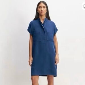 Everlane Easy Workwear Popover Tencel Shift Dress M